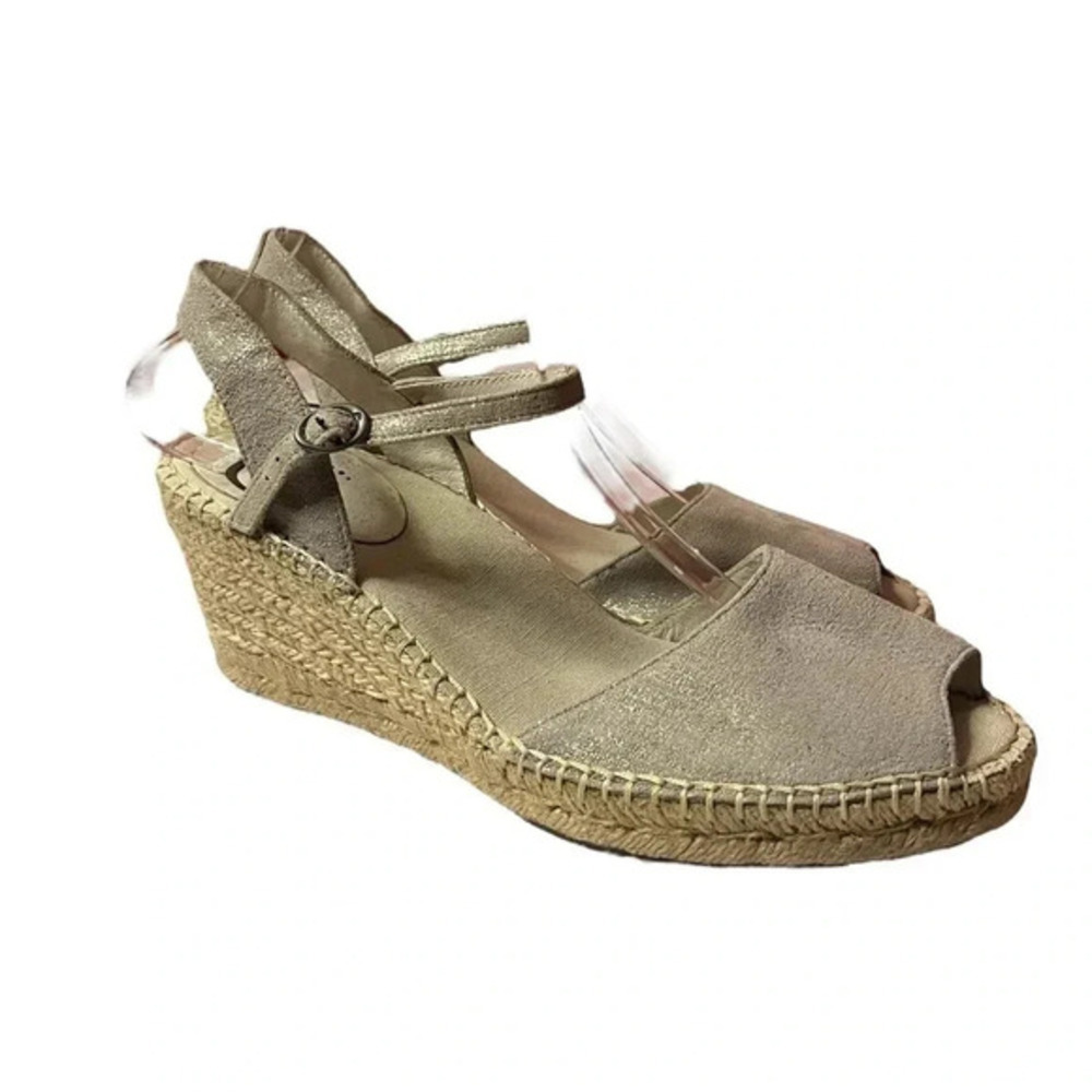 Abeo B.I.O. Dahlia Espadrille Wedge Sandals Boho Women's Size 9